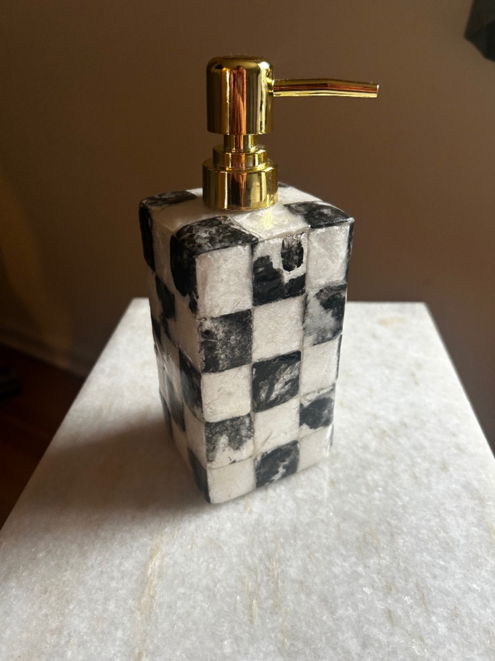 Mackenzie Childs Capiz Pump Soap Dispenser never used